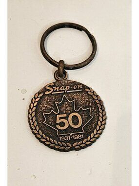 Rare Vintage Snap On Tools 1981 50TH Company Keychain